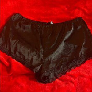Forever 21 Black Satin Sleep Shorts